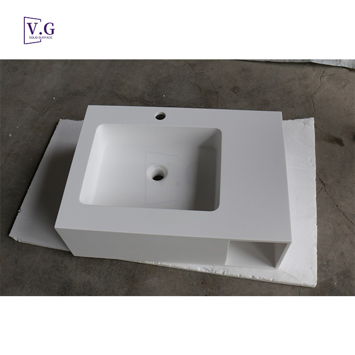 custom made solid surface children hand wash basin sink durable medical hand wash sink