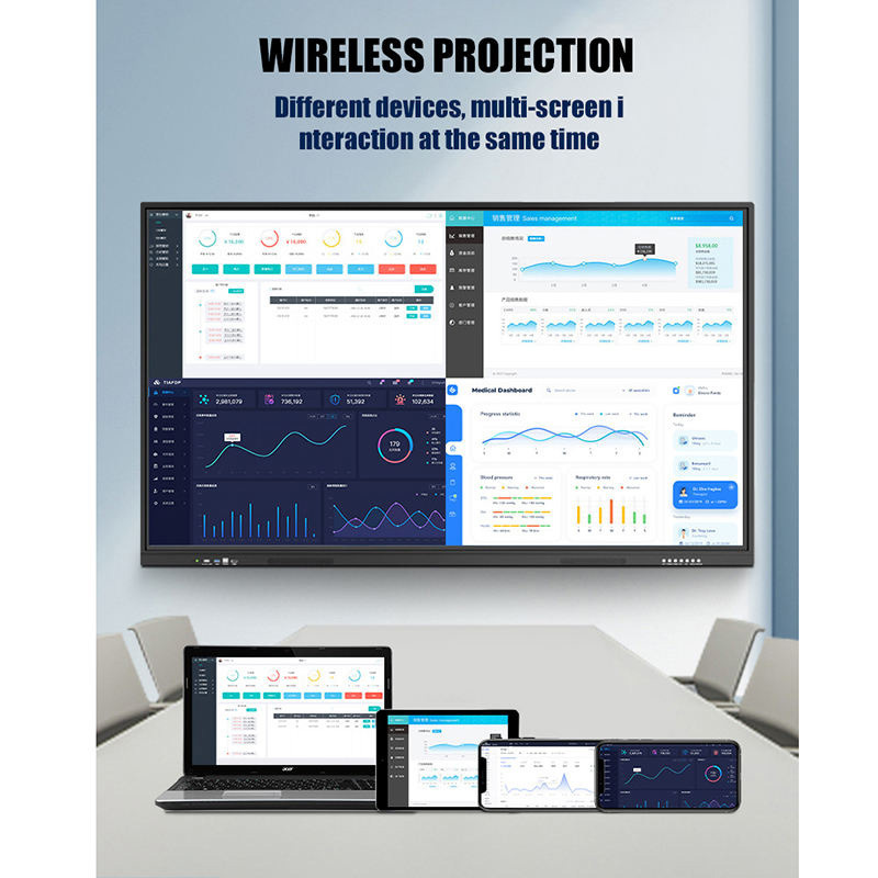 65 75 Inch Display Touch Screen Flat Panel 4K Hd Smart Portable Electronic Whiteboard Interactive White Board For School