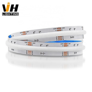 Smart 3mm 5mm Tunable White RGB CCT RGBW COB LED Light Strip FOB 12V 24V Waterproof Dotless Flexible LED COB Strip Light 2700K