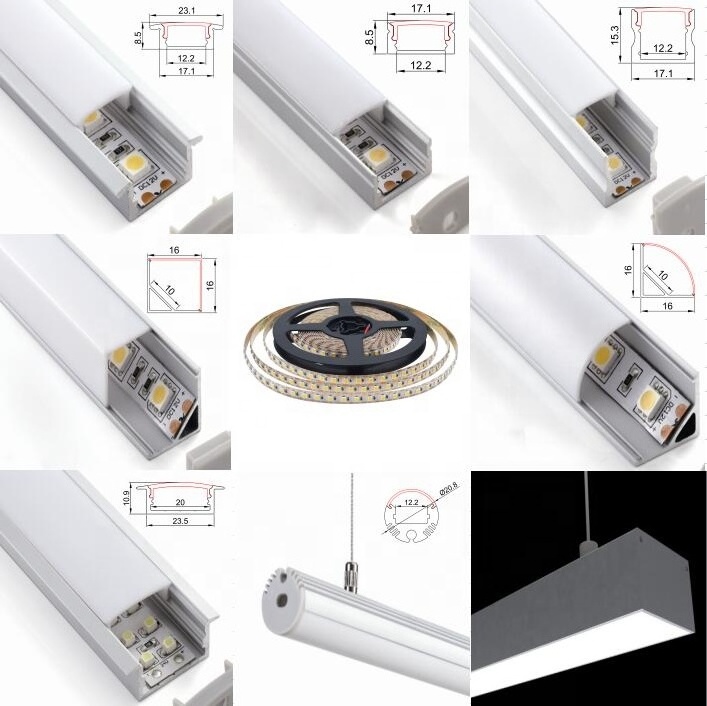 Aluminum hard led strip light bar SMD2835 led bar light rig-id strip 2835 dotless led linear light for cabinet jewelry office