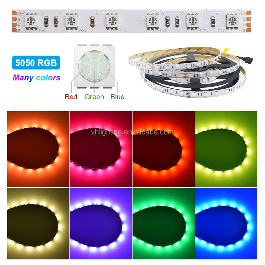 Hot Selling SMD5050 LED Strip Music Sync SMD 5050 RGB LED Panels RGB LED Strip PC TV Back Light