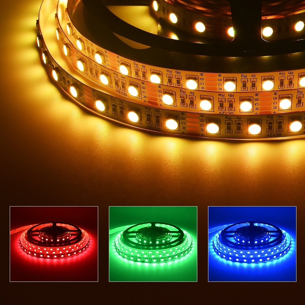 SMD 5050 24V rgbw led strip 4 In 1 CRI 80 90 95 warm white led strip light 5m DC 12V waterproof flexible led light strip