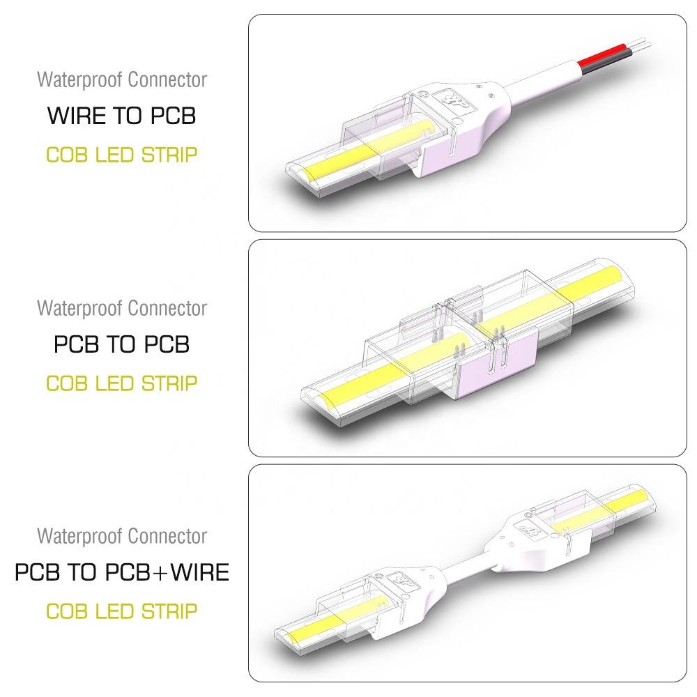 OEM ODM PCB to Wire CCT Led Strip Light 2/3/4/5/6 Pins LED tape Connector Splitter Cable 2 Pin female Connector wire