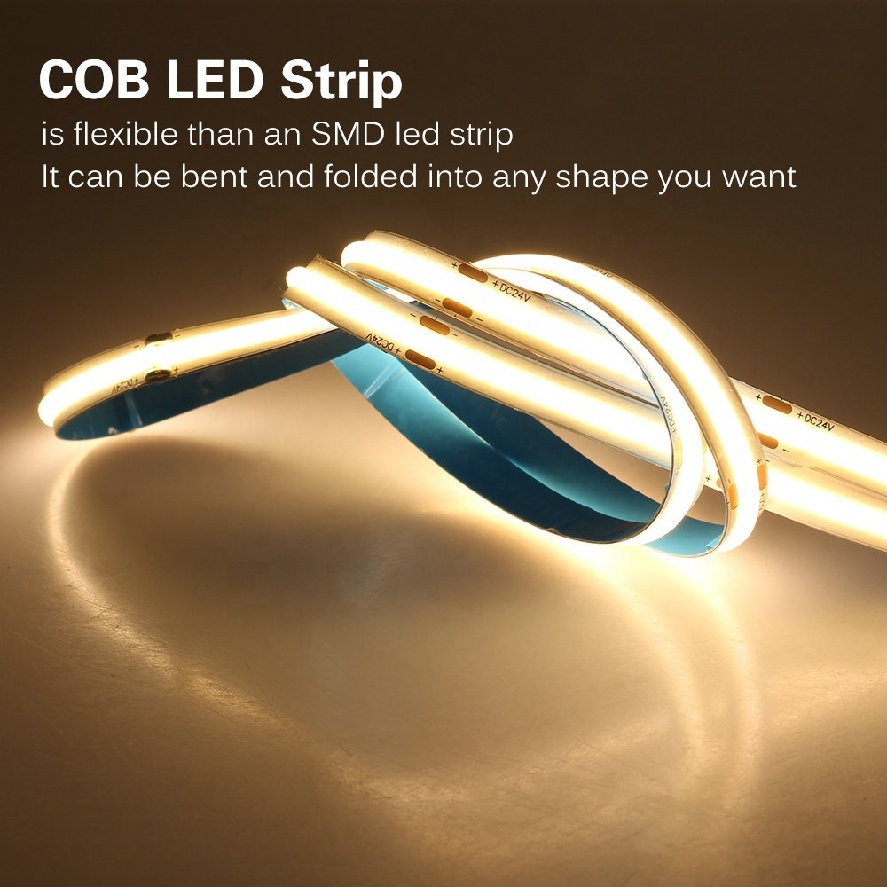 Spotless COB LED Strip 12V High Density 480 LEDs/m 1m /3m /5m Flexible COB LED Strip RGB Light White / Red / Blue / Green