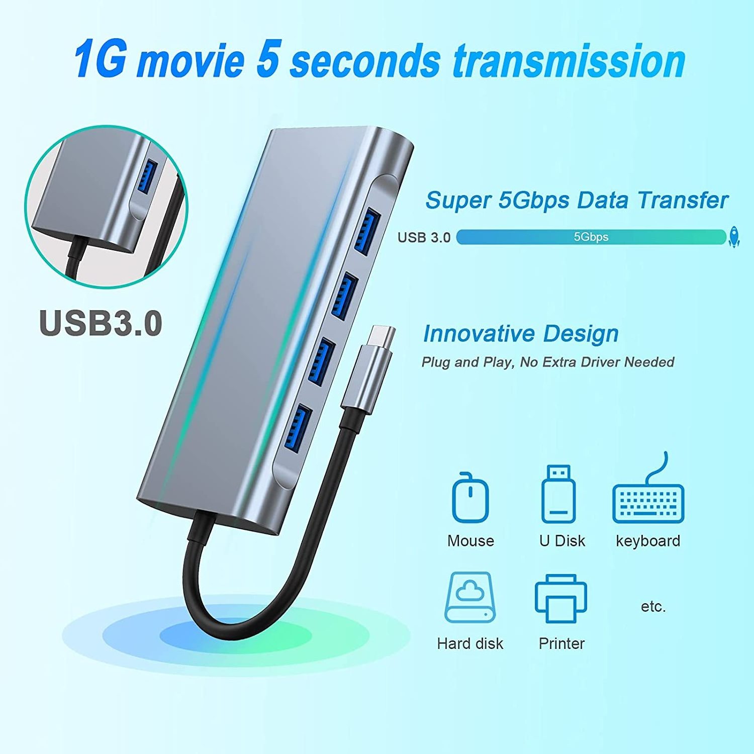 Computer hardware software aluminum 11 in 1 type c to 4k HDTV vga 100M RJ45 usb charging hub type c docking station for laptop