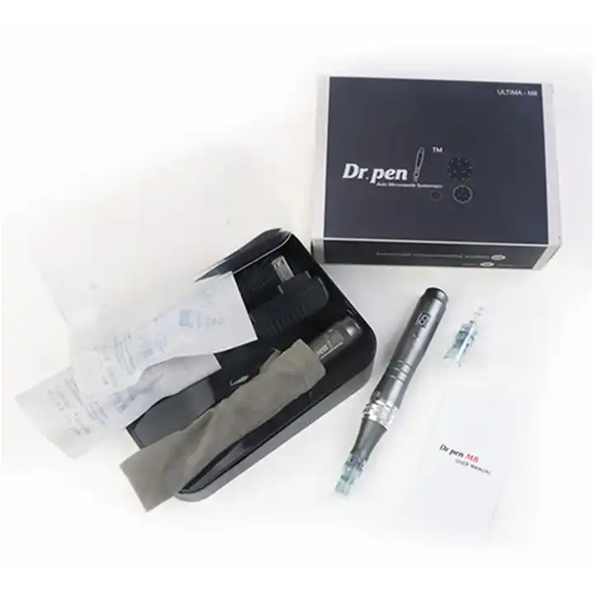 dr.pen m8-c with foot switch auto microneedle dermapen dr pen m8 cartridges model 104 for lip tint