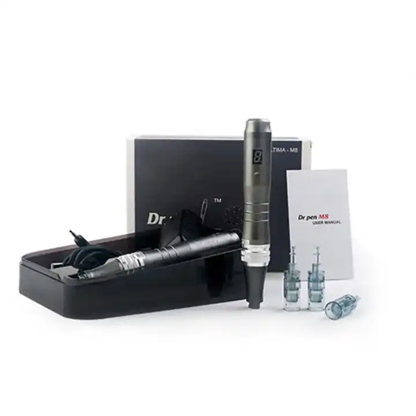 dr.pen m8-c with foot switch auto microneedle dermapen dr pen m8 cartridges model 104 for lip tint