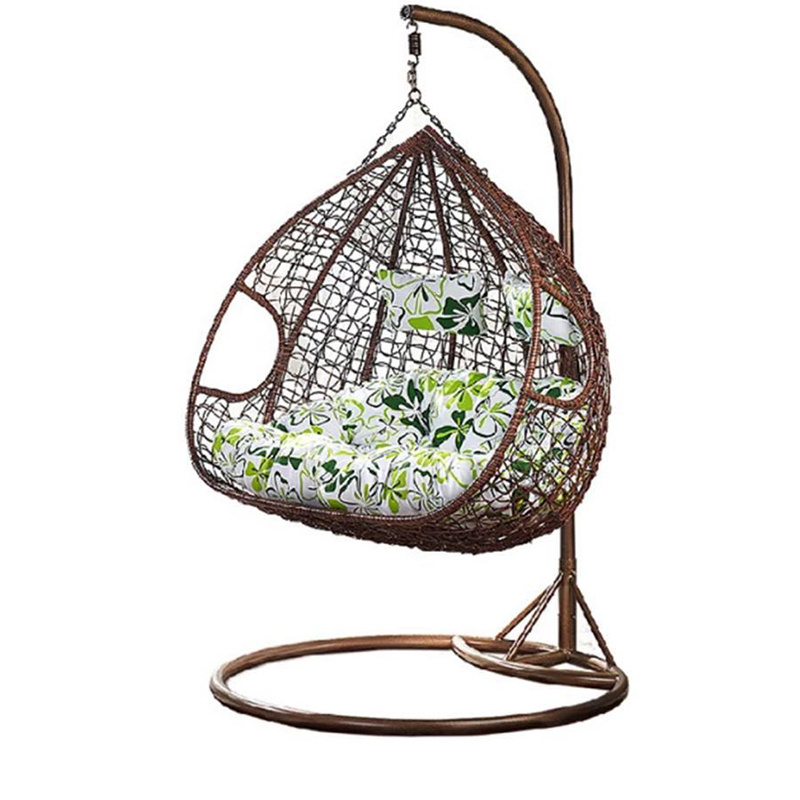 outdoor garden rattan hanging swing egg chair