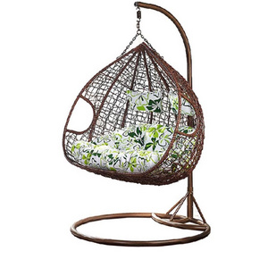 outdoor garden rattan hanging swing egg chair