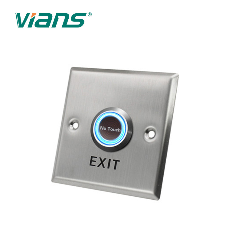 LED Indication Infrared Sensor Door Release Button  Door Access Control No Touch Exit Button