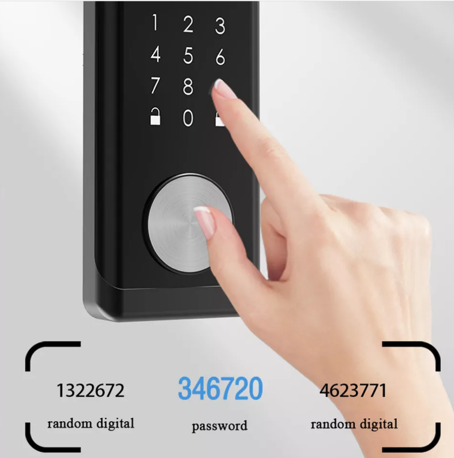 TT lock app Smart Biometric Fingerprint deadbolt Lock with Keypad for wooden door