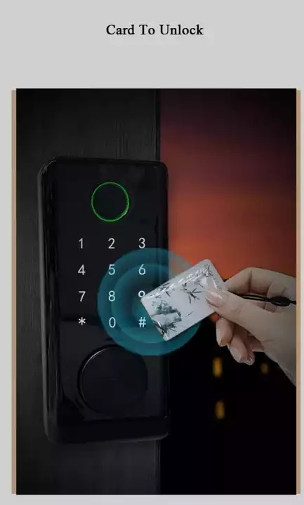 Smart Door Lock Fingerprint Inside Digital Handle KeylessTtlock Smart Lock