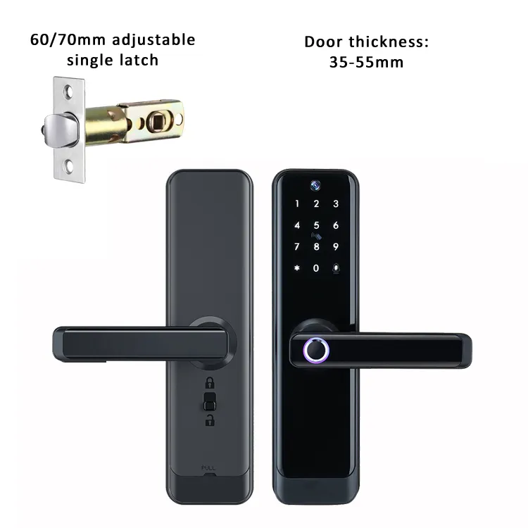 Safety Electric Cat Eyes Tuya WIFI RFID digital Fingerprint interior Door Locks