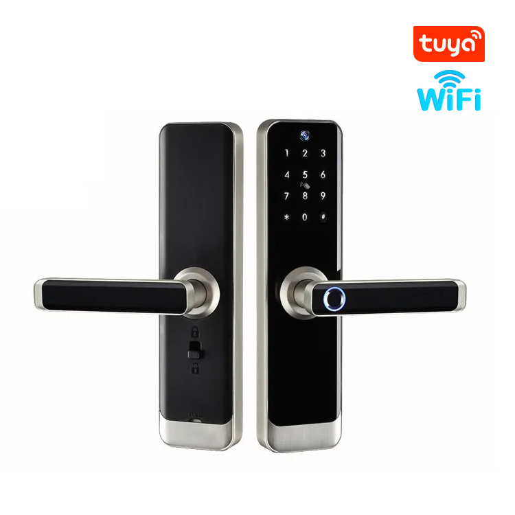 Safety Electric Cat Eyes Tuya WIFI RFID digital Fingerprint interior Door Locks