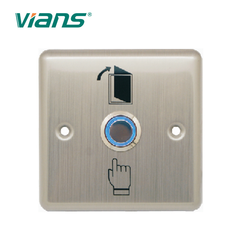 Stainless Steel Push Button NO/NC/COM Door Exit Button with LED VI-906