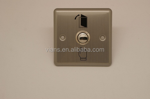 Stainless Steel Push Button NO/NC/COM Door Exit Button with LED VI-906