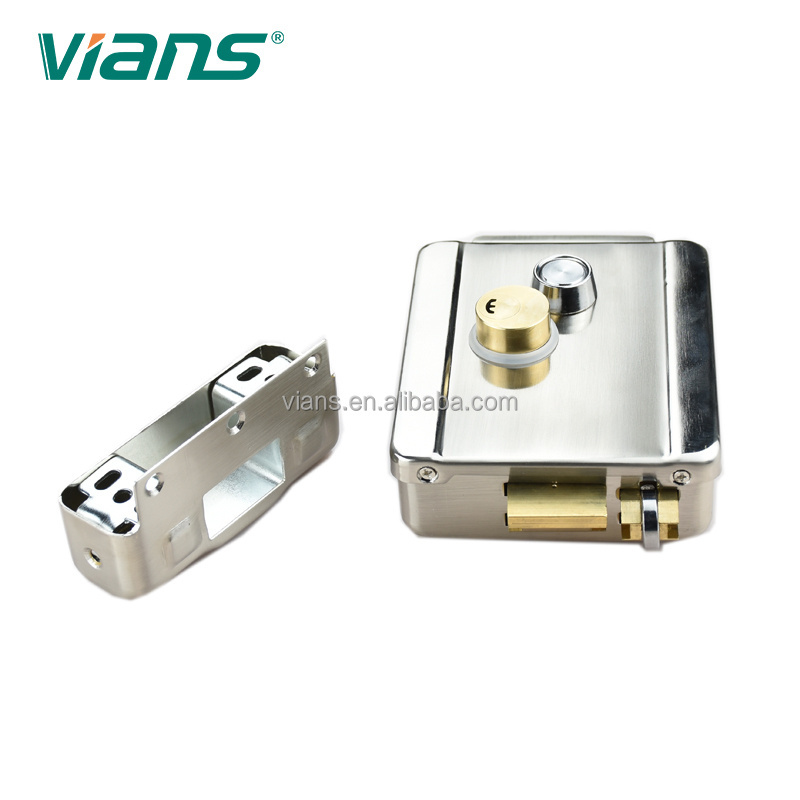 12V single cylinder electric rim lock for gate door