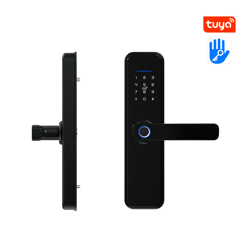 Tuya TT Digital Biometric Fingerprint Hotel home Smart handle Lock