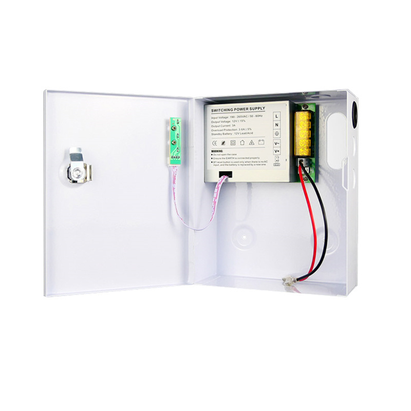 Access Control System 12V 5A Power Supply With Battery Backup