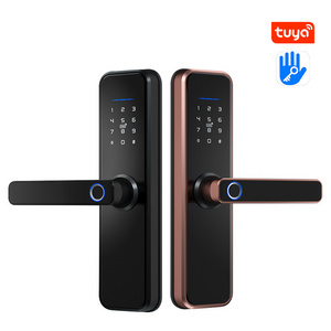 Tuya TT Digital Biometric Fingerprint Hotel home Smart handle Lock