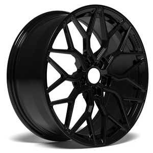 Latest customized 5x114.3 5x120 5x112 18 19 20 21 22 inch aluminum alloy forged wheels and tires car black 4x4 accessories