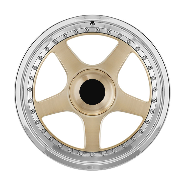 Forging 18/19/20/21/22/23 Inch Passenger Car Wheel Gold and Silver 2PCS Forged Alloy Wheel Rim for Luxury Car