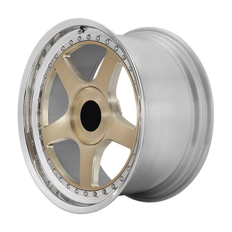 Forging 18/19/20/21/22/23 Inch Passenger Car Wheel Gold and Silver 2PCS Forged Alloy Wheel Rim for Luxury Car