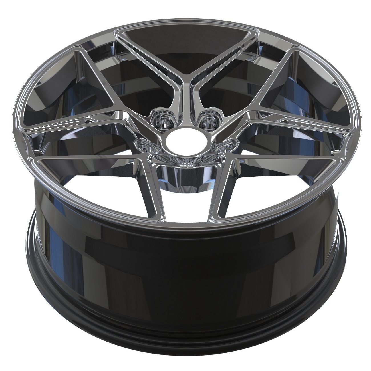 Custom multi-spoke 5x114.3 5x120 5x112  18 19 20 21 22 inch aluminium alloy forged wheels rims and tires for cars