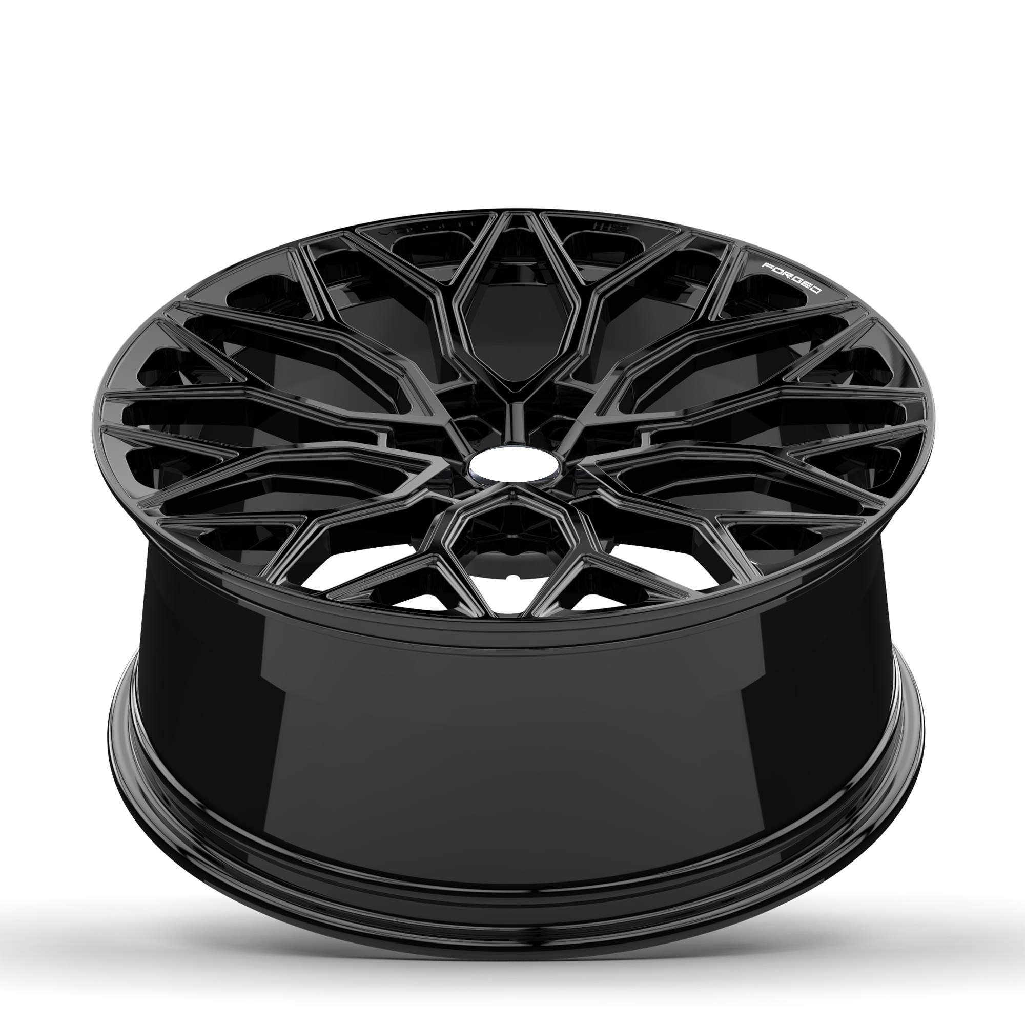 Customizable Rims 6x135 26x16 Gloss Black Polished Alloy Wheels Concave Forged 6061-T6 Aluminum Wheels for Luxury Car