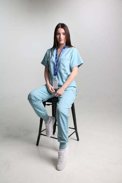 OEM Short Sleeve Tops Jogger Pants Medical Hospital Nursing Scrub Uniforms Men Women Nurse Scrubs Set