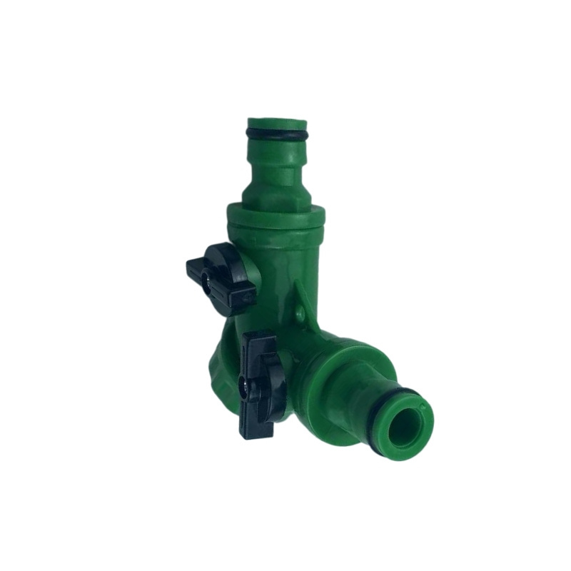 Y Shaped Hose Connector Quick Plastic PP 2 Way Water Hose Connector Splitter for Agriculture Garden Irrigation