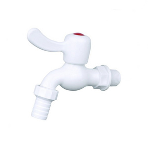 Kitchen Outdoor Faucet 1/2inch Faucets Quick Open Deck Mounted Basin PVC Plastic Bib Cock Faucet One-way Handle