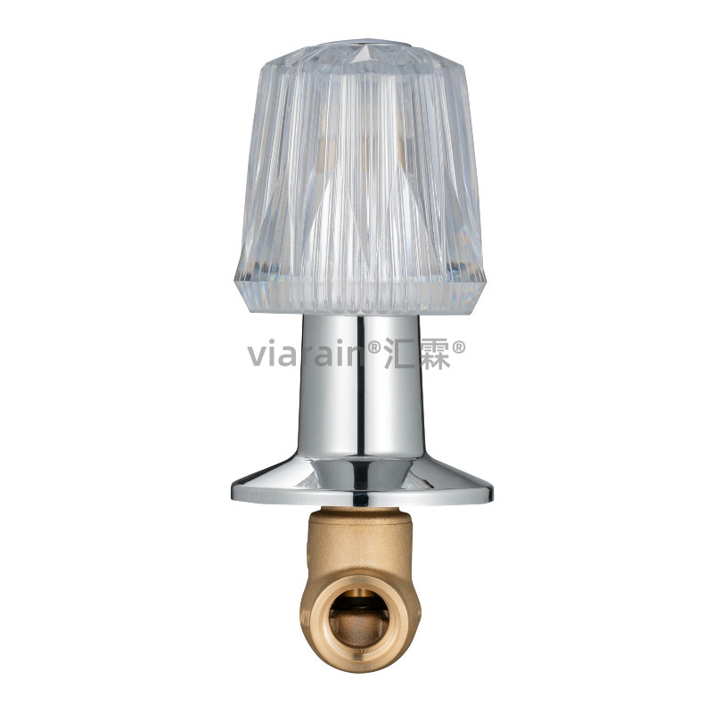 good price wall mounted abs handle brass body concealed valve bathroom 1/2 stop valve 15mm shutoff valve