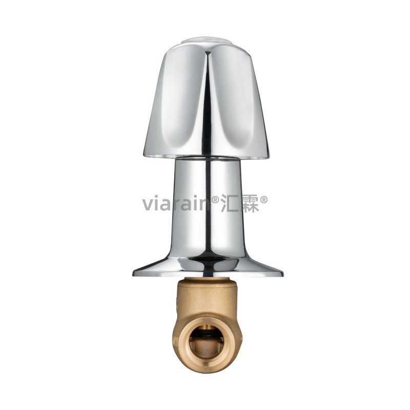 good price zinc alloy  handle brass body concealed valve bathroom wall mounted 1/2 standard thread stop valve