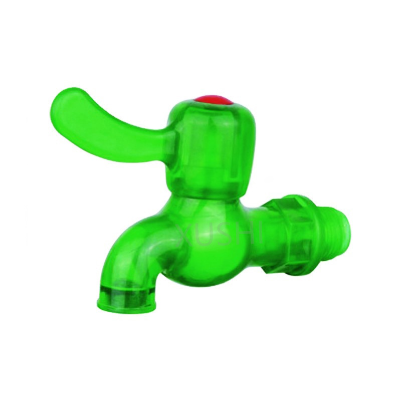 plastic pvc bibcock water tap 1/2 inch 3/4 inch DN green colour faucet for garden