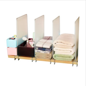 Durable Clear Shelf Divider for Closet Wardrobe Bookshelf etc in Strong Plastic