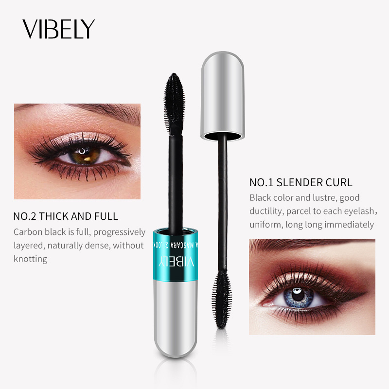 Eye Mascara Double Head Waterproof Lasting Non-dizzy Curling Thick Double Effect Makeup Mascara