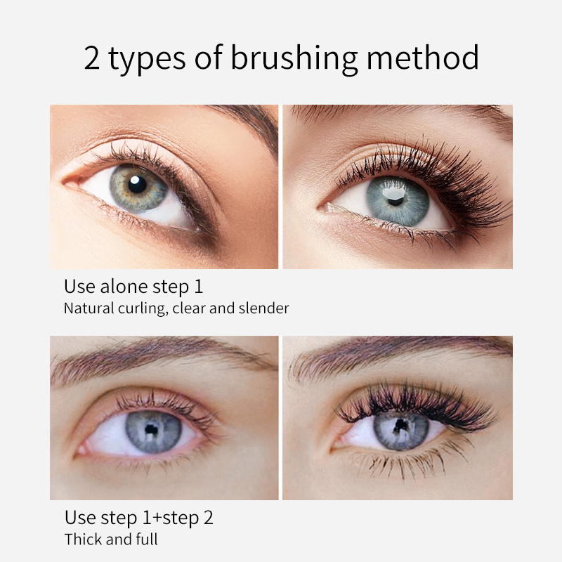 Eye Mascara Double Head Waterproof Lasting Non-dizzy Curling Thick Double Effect Makeup Mascara