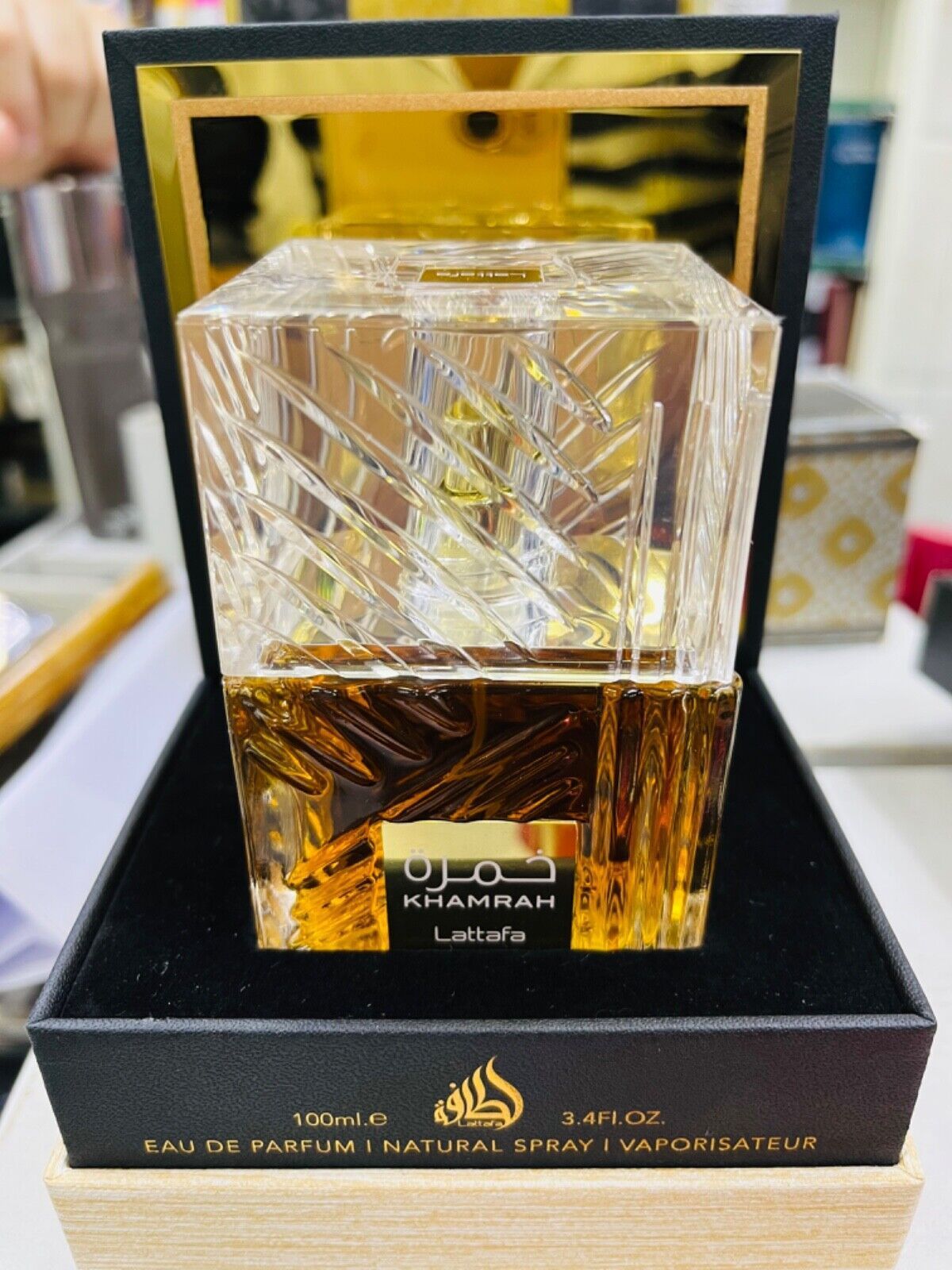 Eau de Perfume KHAMRAH 100ml by Lattafa for Men long lasting Dubai Arabic perfumes