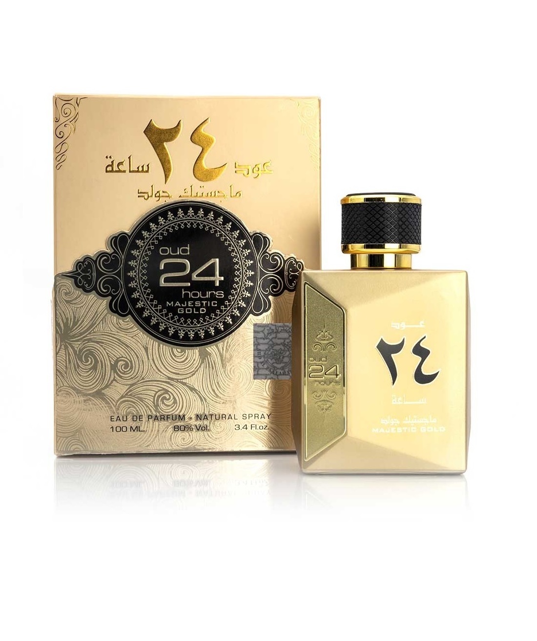 OUD 24 HOURS Majestic Gold Perfume by Ard Al Zaafaran 100 ML Dubai Arabic perfumes For men