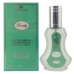 Eau de Perfume LOVELY by Al REHAB 35ML Arabic Unisex Oud Attar Oriental Dubai Arabic Halal perfumes