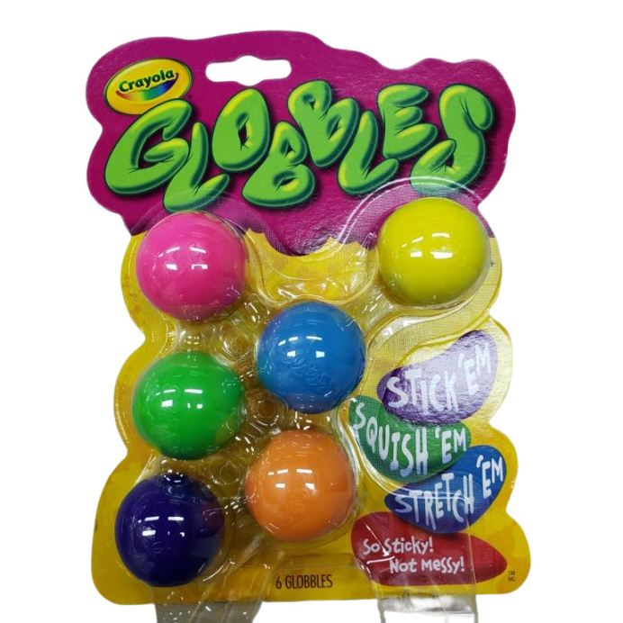 Wholesales Globbles Sticky Wall Toy Fidget Ball for Kid Toys to Stick to Ceiling Ball and Dart Game Shooting to Glass