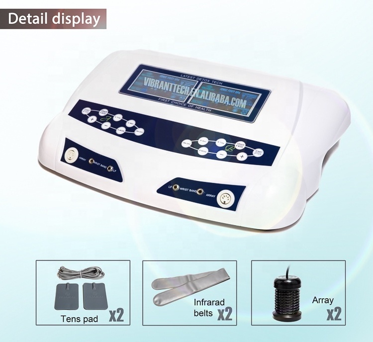 Ion foot spa cell cleanse and far infrared ionizer belt foot detox machine