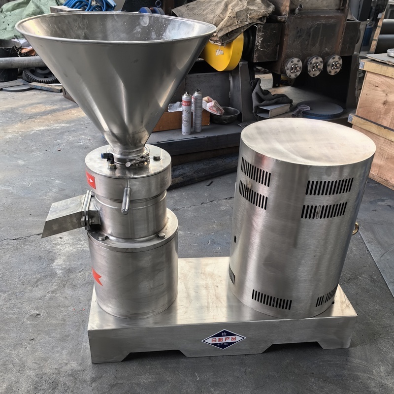 High Quality Stainless Steel Almond Peanut Butter Making Machine Tahini Colloid Grinder Vertical Colloid Mill For Mayonnaise