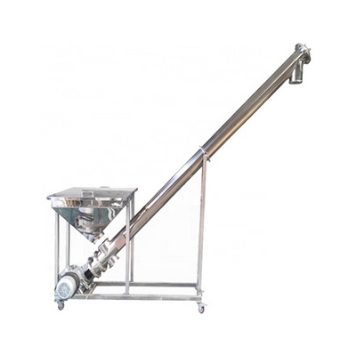 Stainless Steel Chemical Grain Tobacco Powder Feeder Tubular Plastic Pellet Auger Wet Small Flexible Tube Screw Conveyor