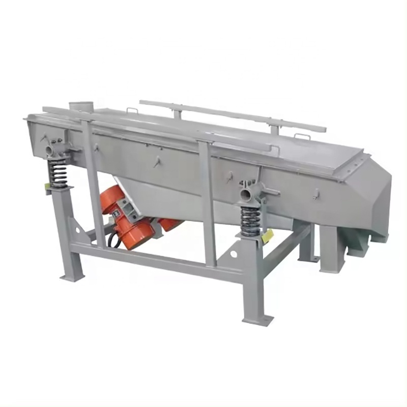 Polyester Stainless Steel Linear Vibrating Dewatering Screen For Industrial Vegetable Drying