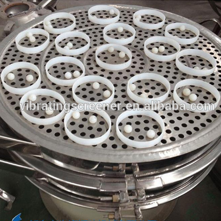 round vibrator sieve machine for classifying Calcium Carbonate bentonite kaolin