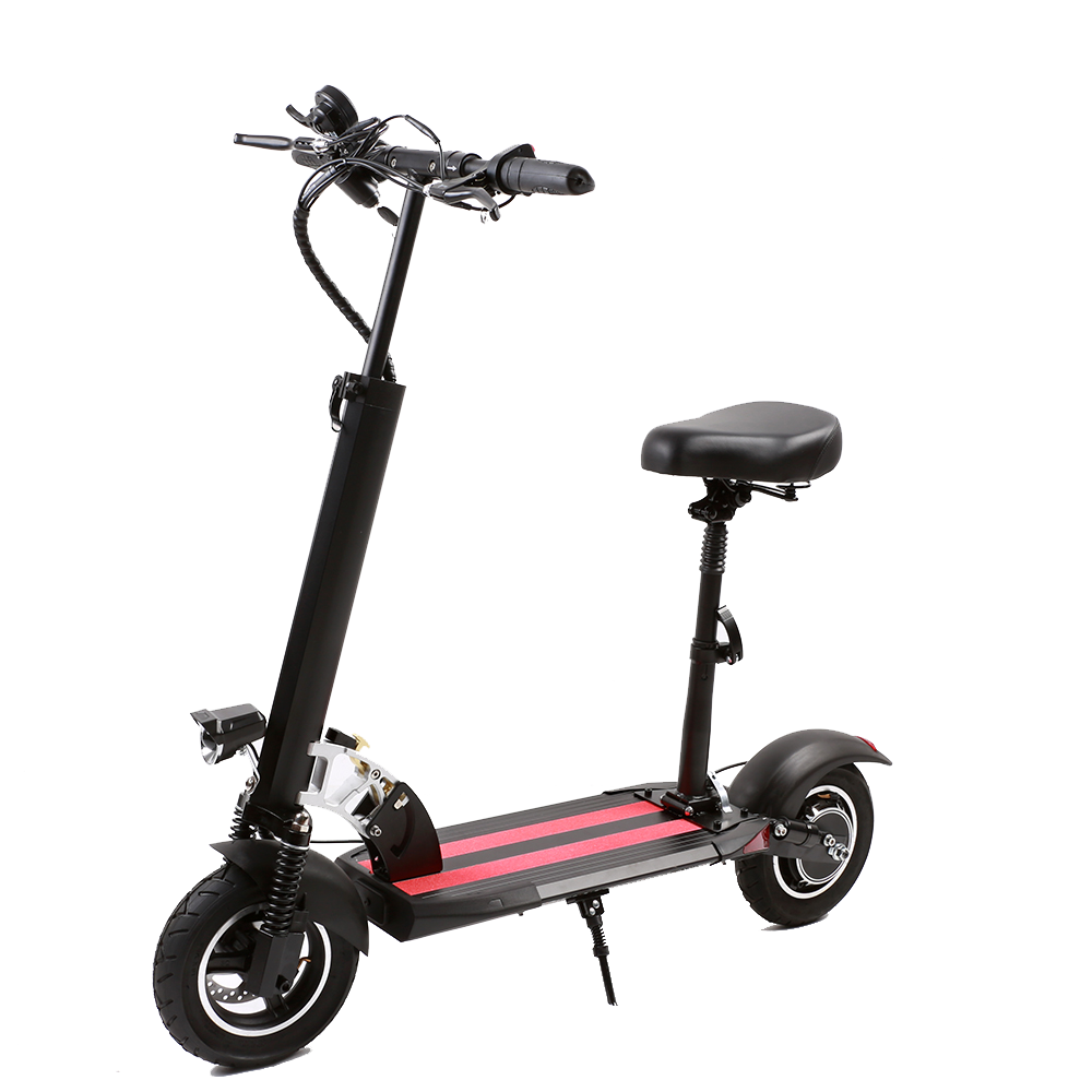 Foldable Electric Scooter 36V 15AH 500W 10 Inch Tire Two Wheel  Powerful Seat Scooters