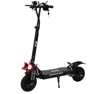 KU8 X6 2400W Powerful Electrical Scooter Dual Motor Foldable 10Inch E Scooter 60KM/H Fat Tire Off Road Electric Scooter