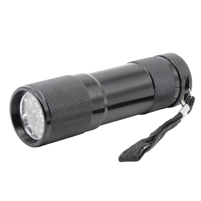 9 LEDs Red Light LED Black Flashlight for Astronomy / Aviation / Night Vision/Hunting